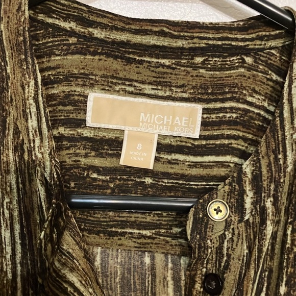 Michael Kors sleeveless tunic top with draw string waist size 8 - Picture 4 of 7